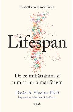 Coperta cărții 'eBook Lifespan. De ce îmbătrânim și cum să nu o mai facem - David A. Sinclair'