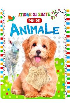 Coperta cărții 'Atinge și simte: Pui de animale'