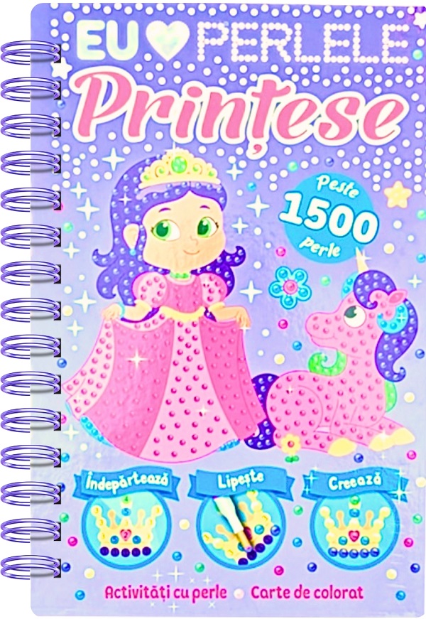 Coperta cărții 'Prințese. Activități cu perle'