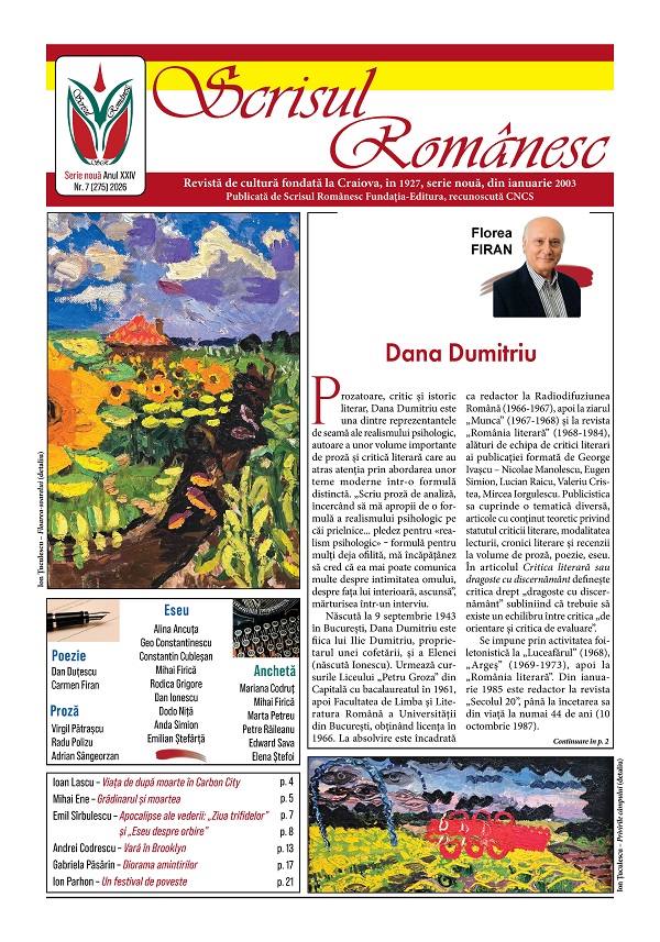 Coperta cărții 'Revista Scrisul Romanesc Nr.7 din 2026'
