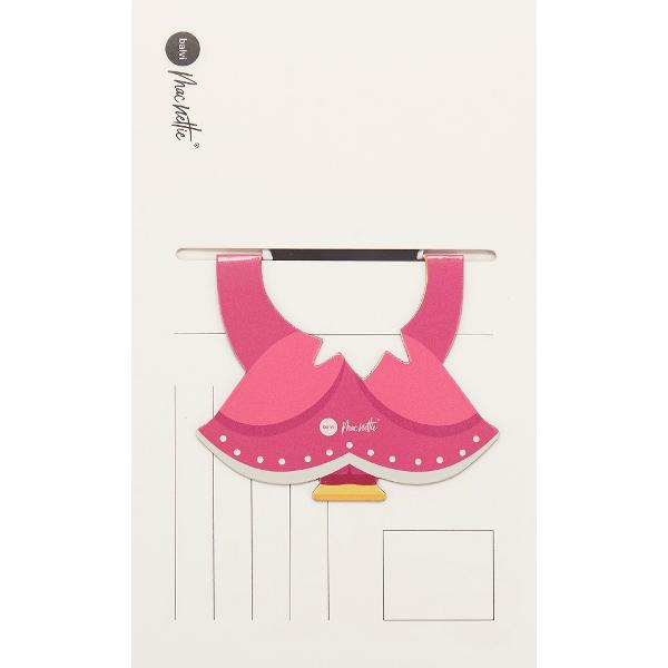 Semn de carte magnetic + Carte postala. Rosebelle