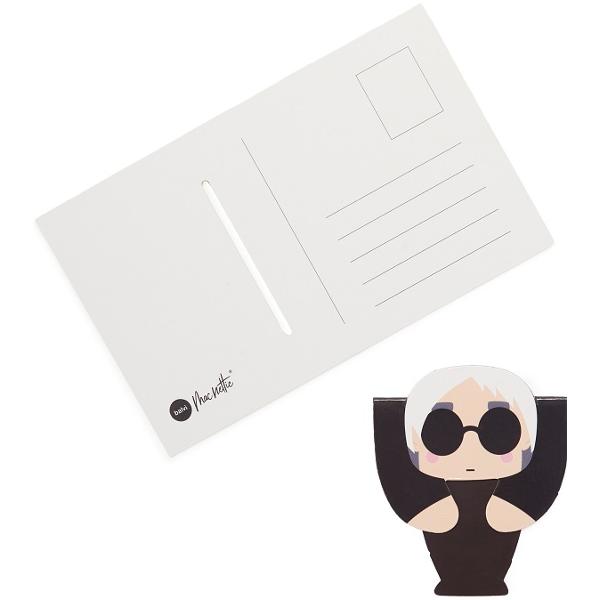 Semn de carte magnetic + Carte postala. Pop Art