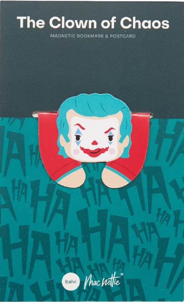 Imaginea produsului 'Semn de carte magnetic + Carte poștală. The Clown of Chaos'