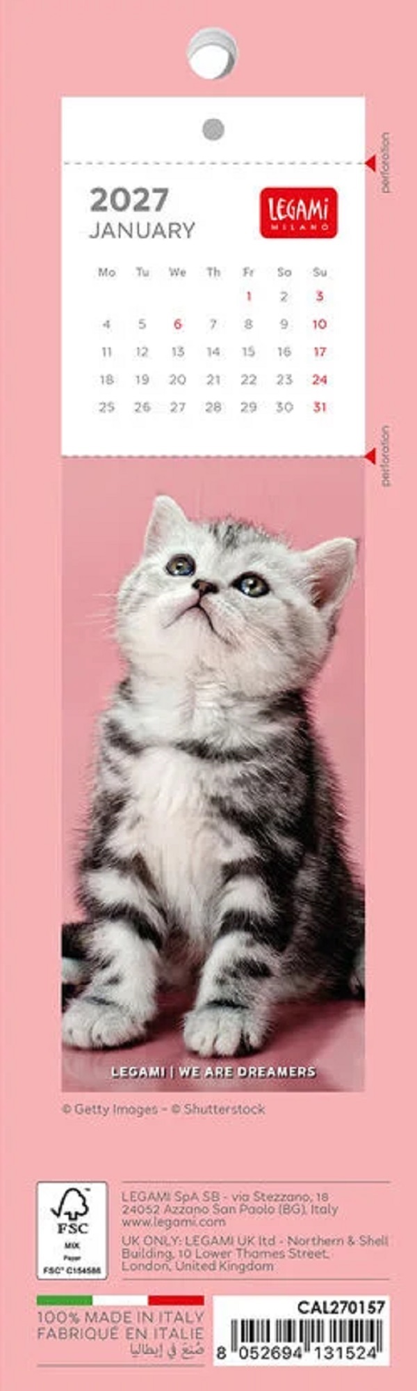 Imaginea produsului 'Calendar 2027. Semne de carte. Kittens'