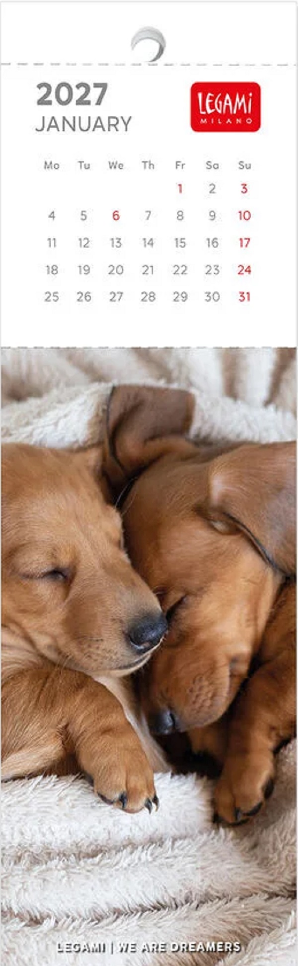 Imaginea produsului 'Calendar 2027. Semne de carte. Puppies'