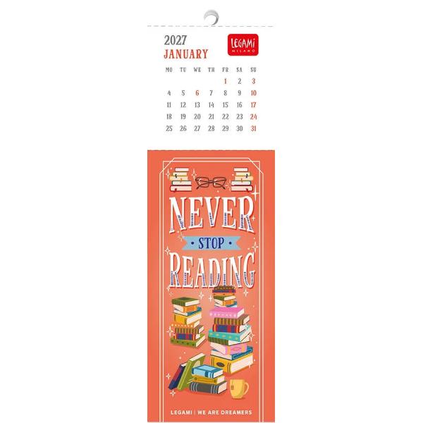 Calendar 2027. Semne de carte. Book Lover