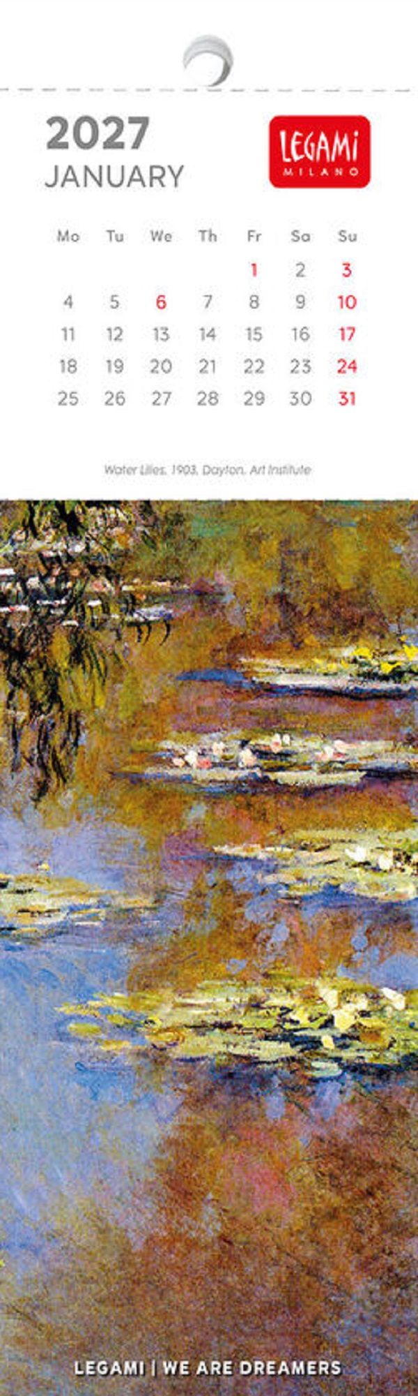 Imaginea produsului 'Calendar 2027. Semne de carte. Claude Monet'