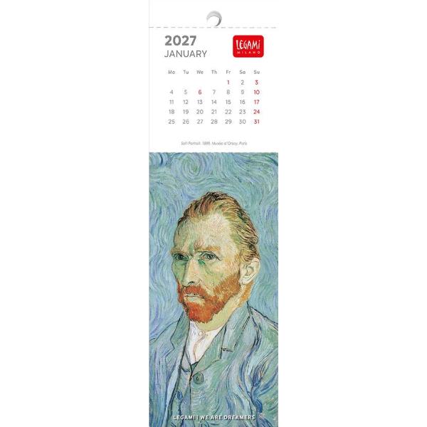 Calendar 2027. Semne de carte. Vincent Van Gogh
