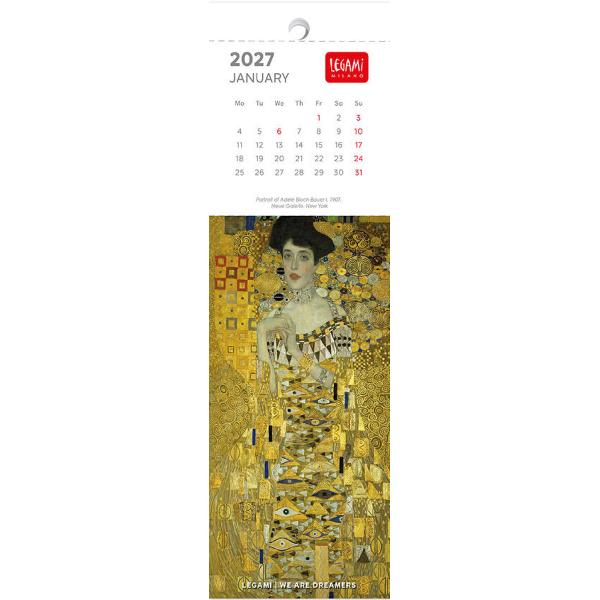 Calendar 2027. Semne de carte. Gustav Klimt