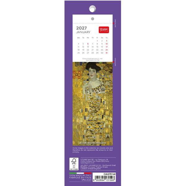Calendar 2027. Semne de carte. Gustav Klimt