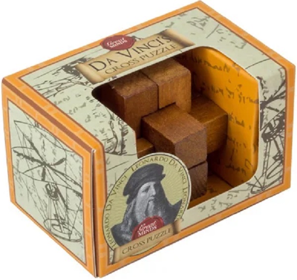 Imaginea produsului 'Mini puzzle mecanic. Great Minds: Da Vinci’s Cross Puzzle'
