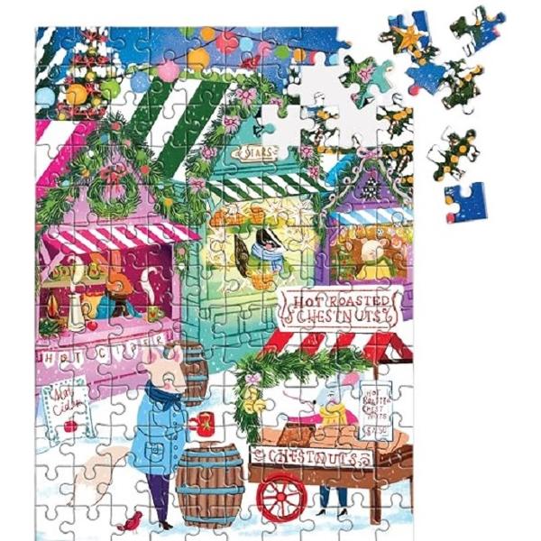 Puzzle ornament. Holiday Market. 130 piese