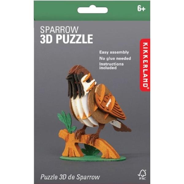 Puzzle 3D: Vrabie
