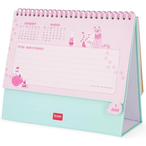 Calendar de birou 2027. Cats