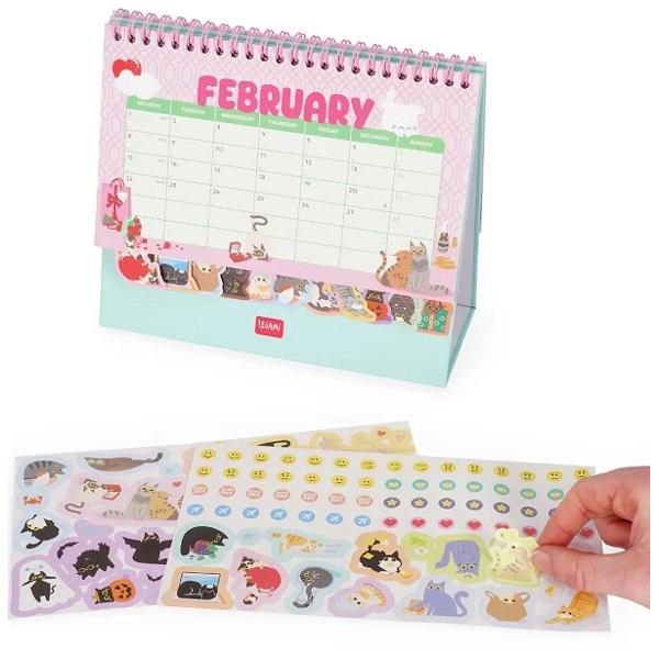 Calendar de birou 2027. Cats