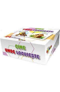Coperta cărții 'Cine unde locuiește. 24 jetoane'