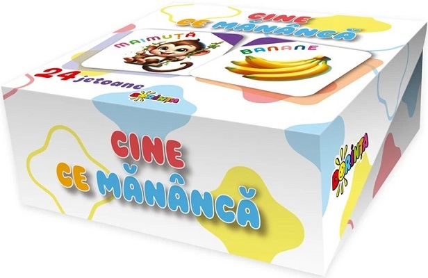 Coperta cărții 'Cine ce mănâncă. 24 jetoane'