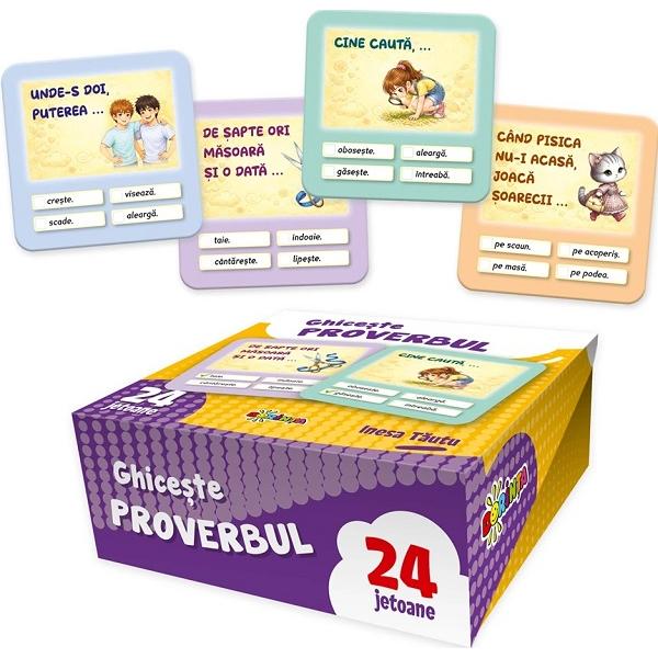 Ghiceste proverbul. 24 jetoane