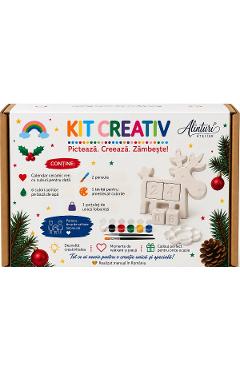 Imaginea produsului 'Kit creativ: Calendar ren. Ceramică pentru pictat'