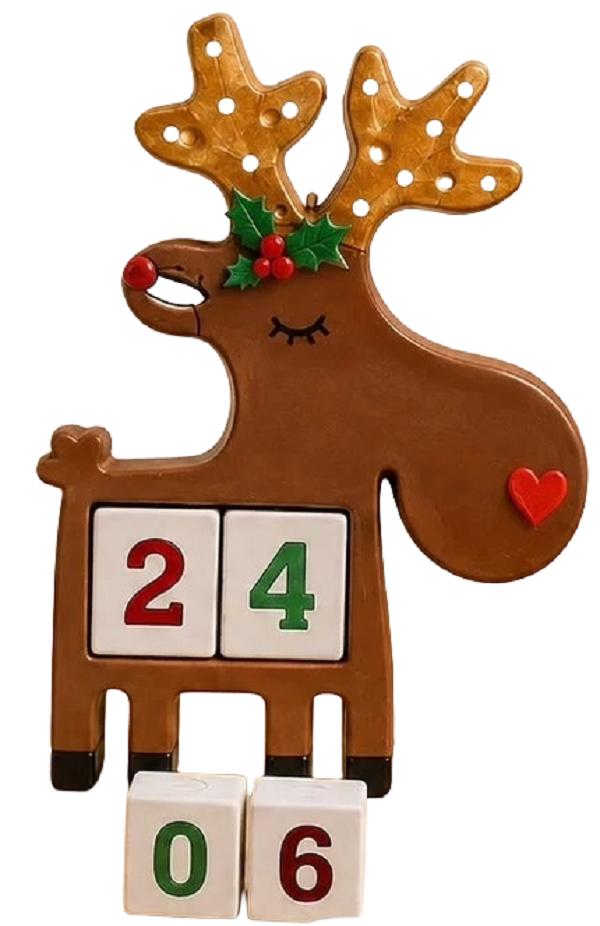 Imaginea produsului 'Kit creativ: Calendar ren. Ceramică pentru pictat'