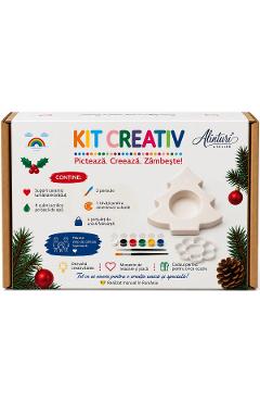 Imaginea produsului 'Kit creativ: Lumânare brad. Ceramică pentru pictat'
