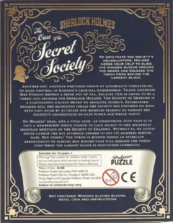Imaginea produsului 'Joc puzzle: The Case of the Secret Society'
