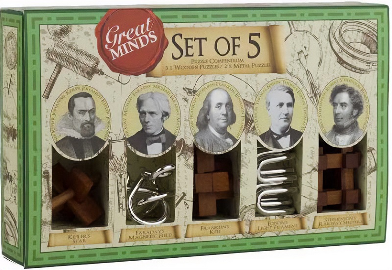 Imaginea produsului 'Puzzle mecanic: Set of 5 puzzle. Compendium'