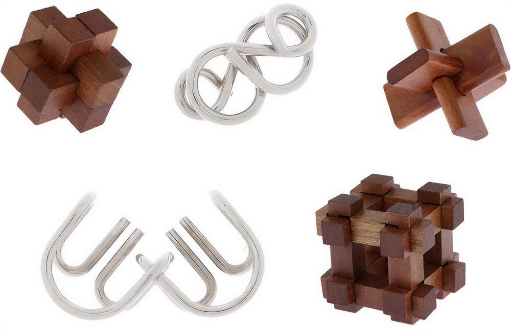 Imaginea produsului 'Puzzle mecanic: Set of 5 puzzle. Compendium'