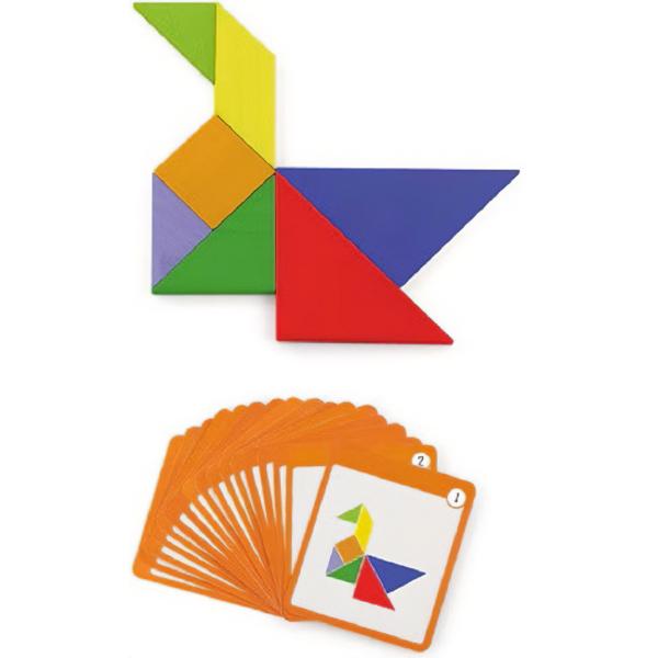 Joc: Tangram magnetic 35 piese