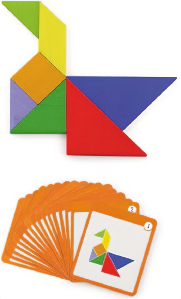 Imaginea produsului 'Joc: Tangram magnetic 35 piese'