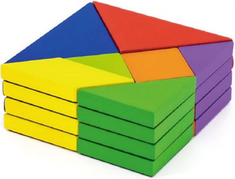 Imaginea produsului 'Joc: Tangram magnetic 35 piese'