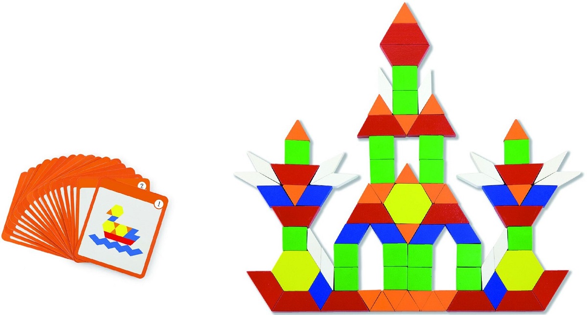 Imaginea produsului 'Set blocuri geometrice magnetice 102 piese'