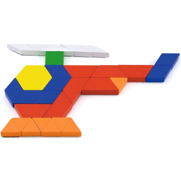 Set blocuri geometrice magnetice 102 piese