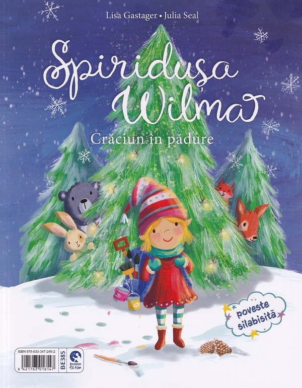 Coperta cărții 'O gâscă și un fular foarte lung + Spiridușa Wilma. Crăciun în pădure - Nastja Holtfreter, Lisa Gastager'