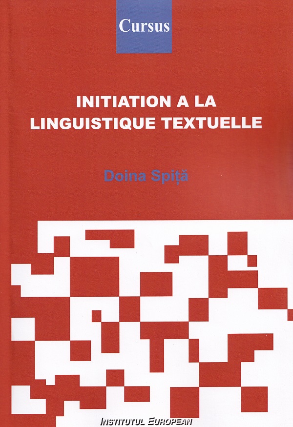 Initiation a la linguistique textuelle de Doina Spita - coperta cărții