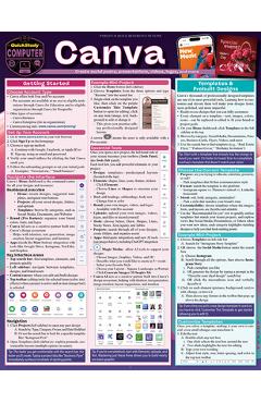 Coperta cărții 'Canva: A Quickstudy Laminated Reference Guide - Gene Strickland'