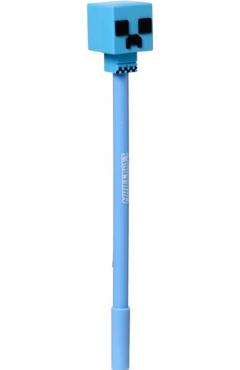 Imaginea produsului 'Pix cu stergere si topper Minecraft. Bleu'