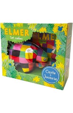 Coperta cărții 'Set carte + jucărie: Elmer'