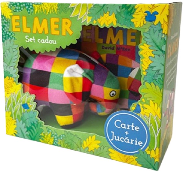 Coperta cărții 'Set carte + jucărie: Elmer'