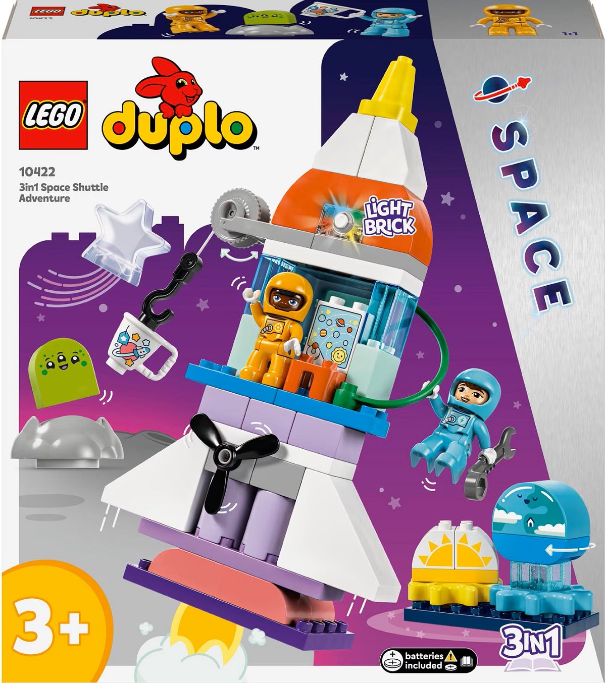 Imaginea produsului 'Lego Duplo: Aventură cu naveta spațială 3 în 1'