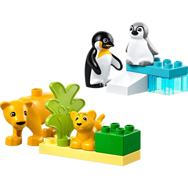 Lego Duplo: Familii de animale salbatice. Pinguini si lei