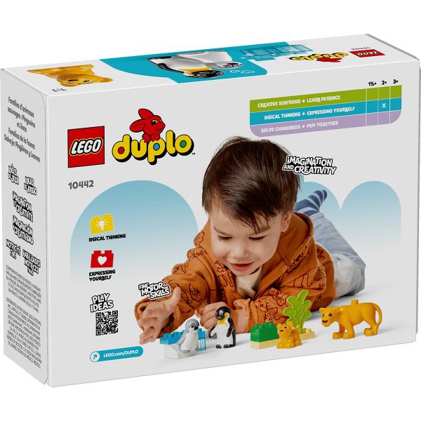 Lego Duplo: Familii de animale salbatice. Pinguini si lei