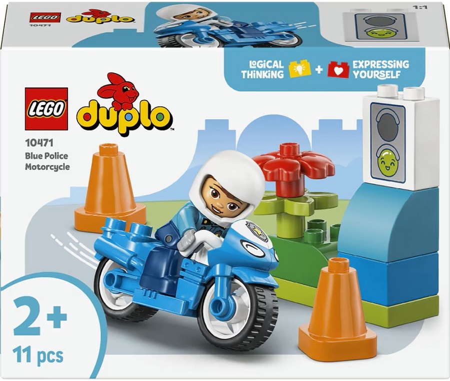 Imaginea produsului 'Lego Duplo: Motocicletă albastră de poliție'