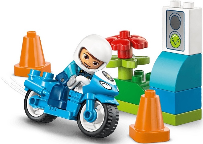 Imaginea produsului 'Lego Duplo: Motocicletă albastră de poliție'