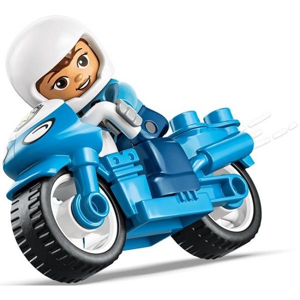 Lego Duplo: Motocicleta albastra de politie
