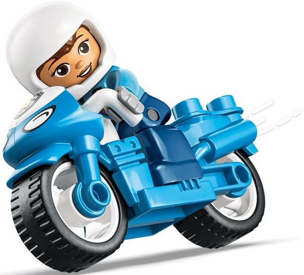 Imaginea produsului 'Lego Duplo: Motocicletă albastră de poliție'