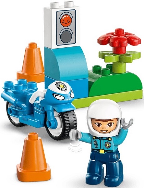 Imaginea produsului 'Lego Duplo: Motocicletă albastră de poliție'