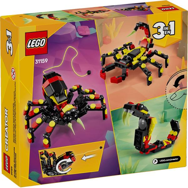 Lego Creator 3 in 1: Animale salbatice. Paianjen surprinzator