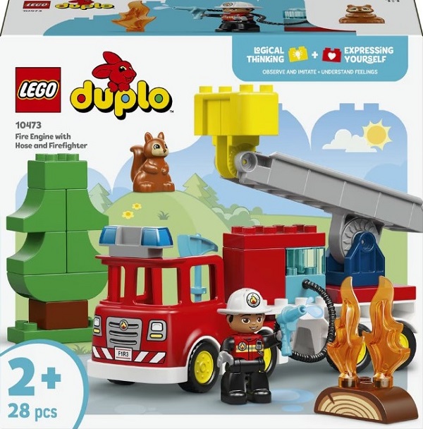 Imaginea produsului 'Lego Duplo. Camion de pompieri cu furtun și pompier'