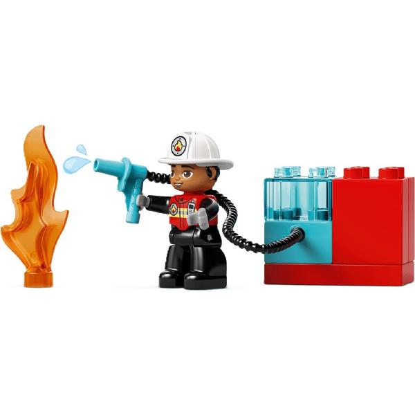 Lego Duplo. Camion de pompieri cu furtun si pompier